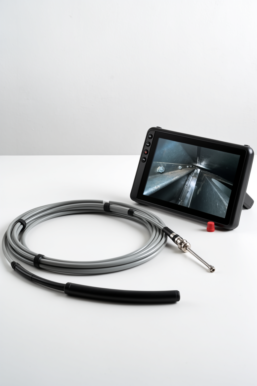 Industrial Dual-Lens Borescope with 5-Inch IPS Screen